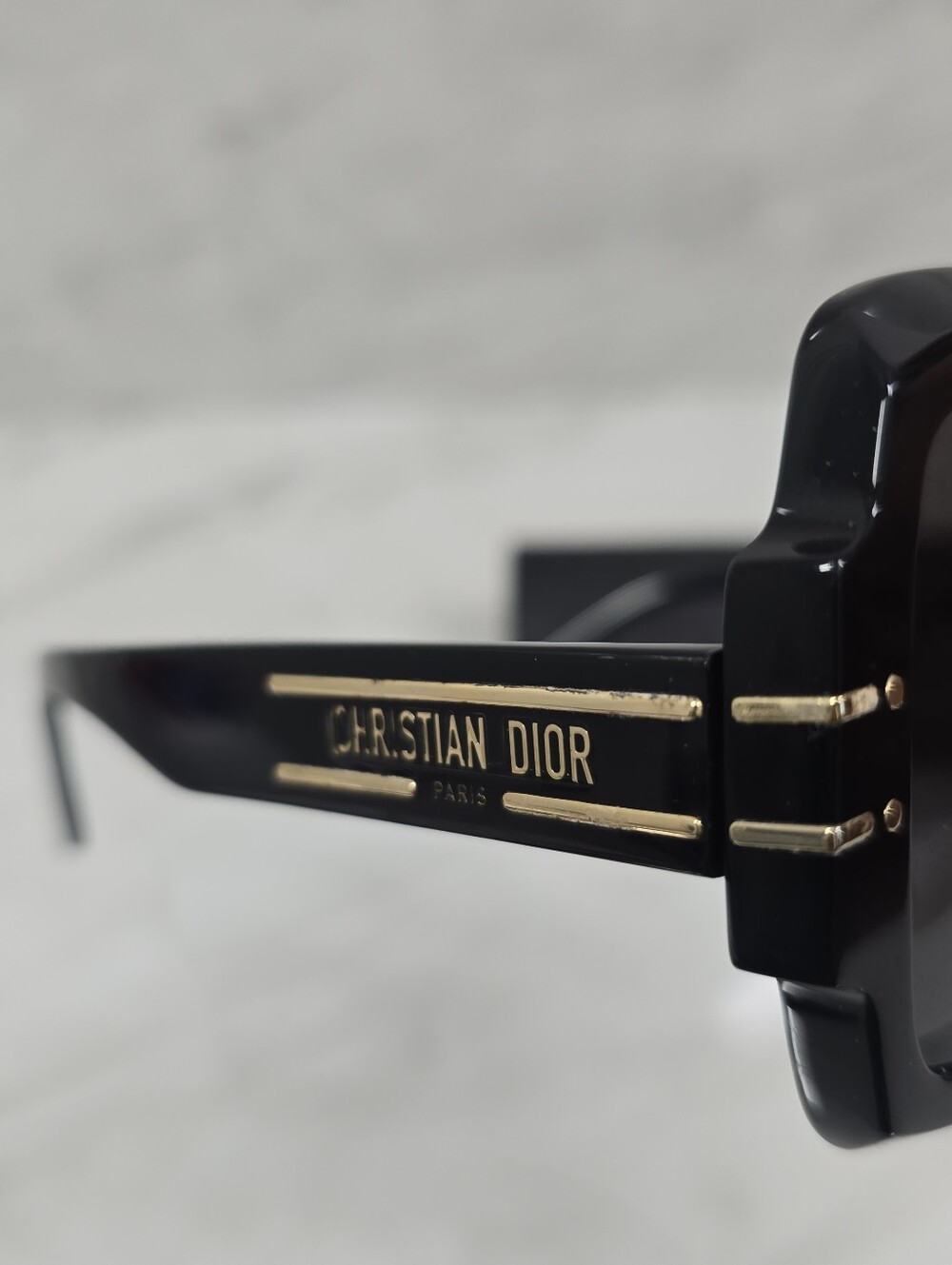 Dior Black Oversized Square Sunglasses - Picture 7 of 14